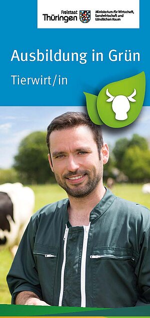 Cover_Flyer Ausbildung in Grün. Tierwirt/in
