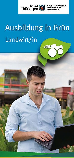 Cover_Flyer Ausbildung in Grün. Landwirt/in