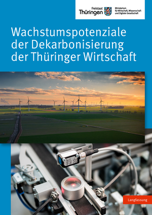 Titelseite Wachstumspotenziale der Dekarbonisierung der Thüringer Wirtschaft