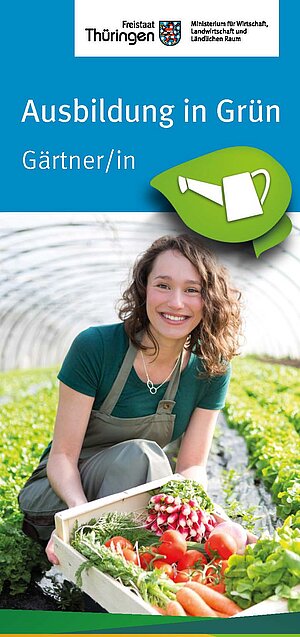 Cover_Flyer Ausbildung in Grün. Gärtner/in